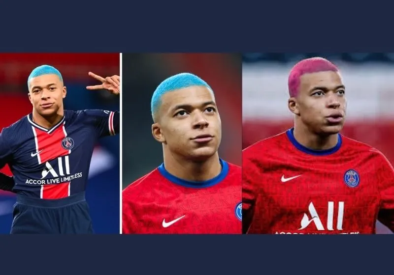 mbappe tóc hồng